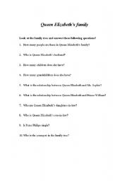 English worksheet: Family