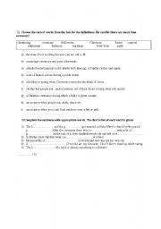 English Worksheet: celebrations