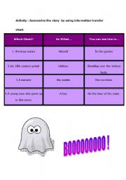 English worksheet: ghosts