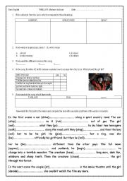 English Worksheet: Thriller