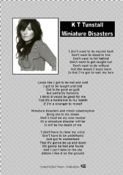 Song : KT Tunstall Miniature Disasters