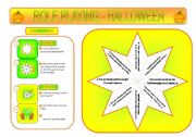 English Worksheet: Halloween - role playing (editable)