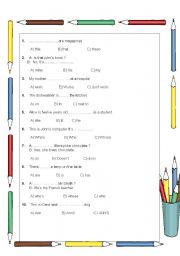 English Worksheet: mixed grammar exercises 2