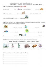 English Worksheet: ability and inability