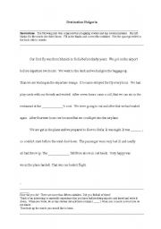 English worksheet: Text Correction - A nightmare trip to Sophia