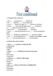 First conditional