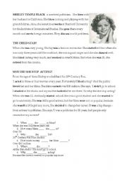 English Worksheet: Shirley - introduction to Past Simple