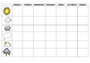 English Worksheet: weather 