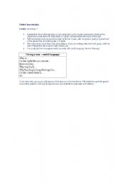 English worksheet: Guided tour role-play