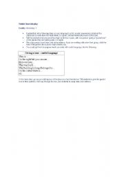 English Worksheet: Guided tour role-play