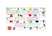 English worksheet: game board: ABC practice