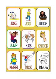 VERB CARDS 12