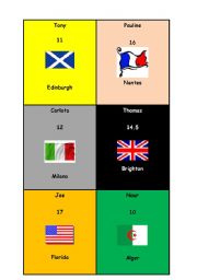 English worksheet: Nationalities! Get ready to speak!