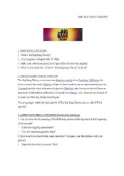 English Worksheet: The Big Bang Theory First Episode