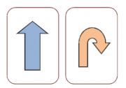 English Worksheet: Directions flashcards