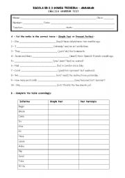 English Worksheet: Grammar Worksheet