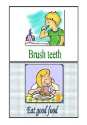 English Worksheet: good habits