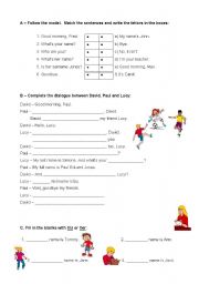 english mini test 5th year 2 pages esl worksheet by