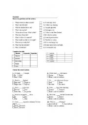 English worksheet: comparatives and superlatives