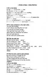 English Worksheet: james morrison 