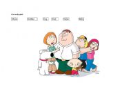 English worksheet: Family members