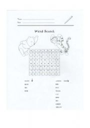 English worksheet: WordSearch