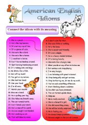 American English Idioms 1 (+ BW + Key)