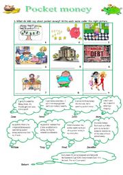 English Worksheet: Pocket money