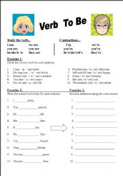 English Worksheet: Verb TO Be