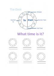 English Worksheet: Clock exercises