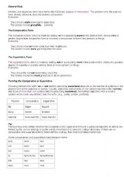 English worksheet: Comparative and superlative