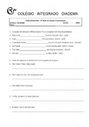 English worksheet: Passive voice