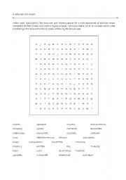 English Worksheet: Animals crossword