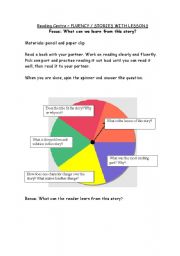 English Worksheet: Editable Reading Spinner - Stories with Lessons 2