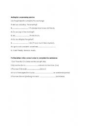 English Worksheet: every day english