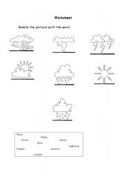 English worksheet: beautiful weather