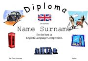 English Worksheet: DIPLOMA