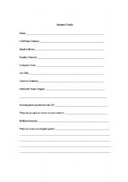 English worksheet: Introduction