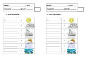 English worksheet: Test about the Weather