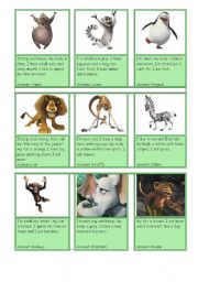 English Worksheet: animals game