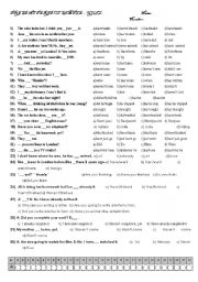 English Worksheet: present perfect simple test