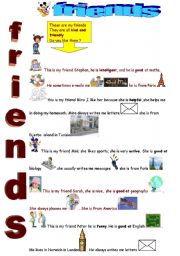 English Worksheet: FRIENDS