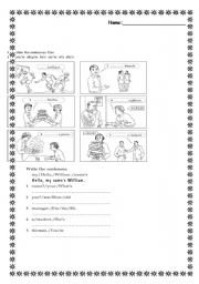 English Worksheet: to be