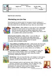 English Worksheet: Maximizing your free time - A TEST