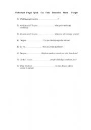 English Worksheet: Body Parts
