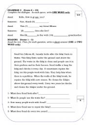 English worksheet: exercise