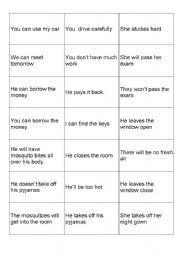 English worksheet: conditionals sentences- matching