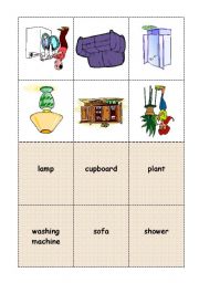 English Worksheet: BINGO HOUSE student cards 2/3