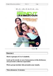 English Worksheet: Kick it like Beckham
