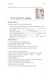 English Worksheet: The Queen (film worksheet)